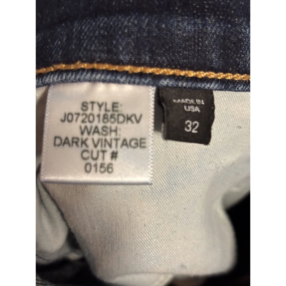 Veronica Beard Vintage Style Jeans Women's Sz 32 Carolyn 10" Boot Side Snaps - Picture 6 of 9